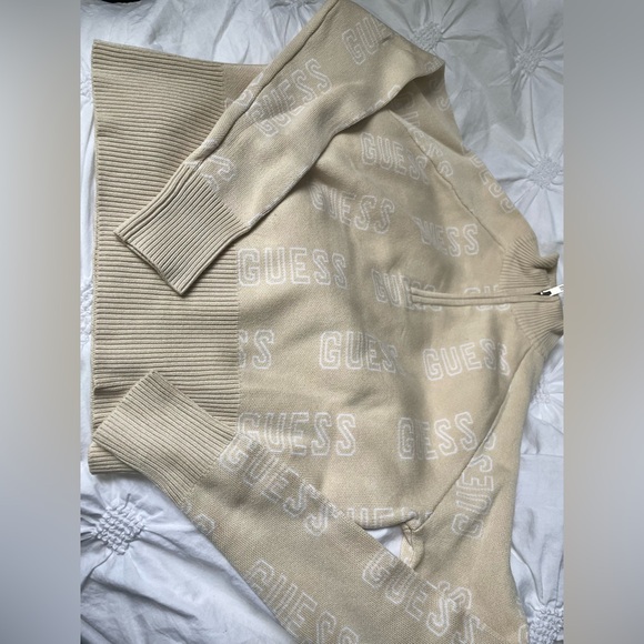 GUESS 1/4 Zip Knit Sweater - Picture 2 of 10